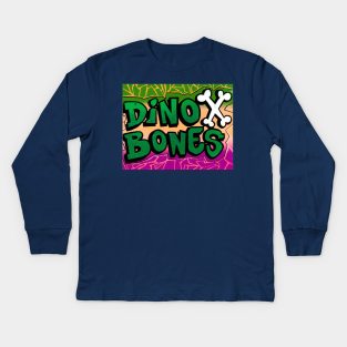 Dino Rasta Var. 1 Kids Long Sleeve T-Shirt